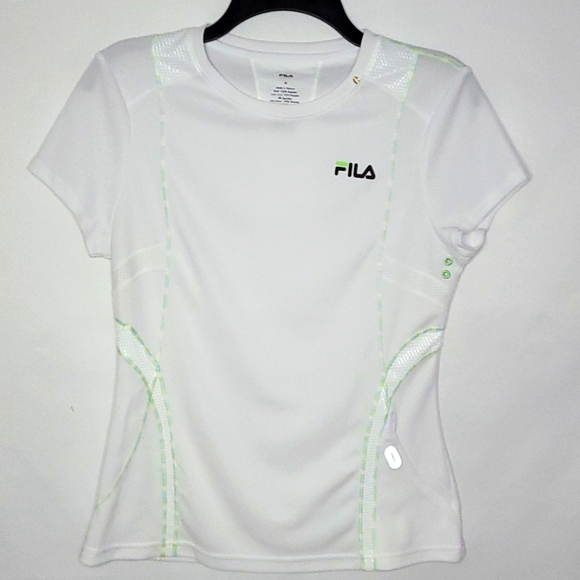 FILA SPORT ▪︎ WOMEN'S WHITE ATHLETIC TOP ▪︎ SIZE M - Picture 8 of 9